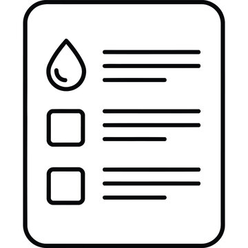 Skincare Checklist Line Icon - Beauty Routine Task List Outline Vector