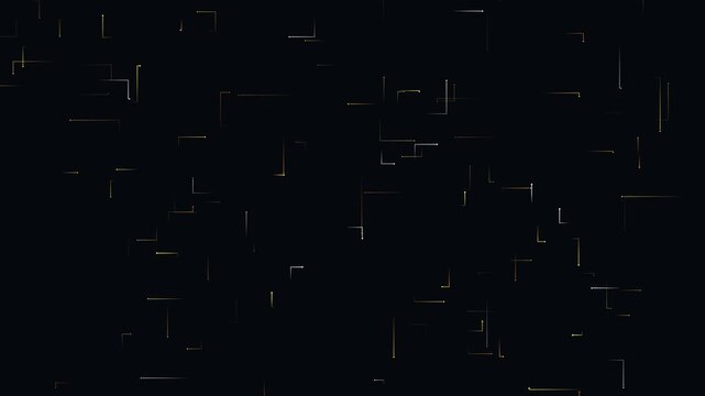 Procedural art suitable for tech presentations, website backgrounds, digital art projects. Abstract glowing circuit lines on dark patterned background. Minimalist design.