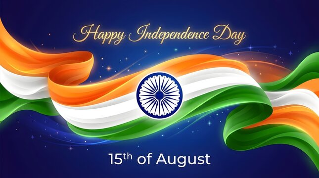 Happy india independence day celebration background