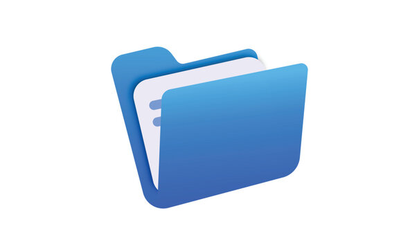 Folder icon 3D Folder Symbol ui icon document icon vector Art