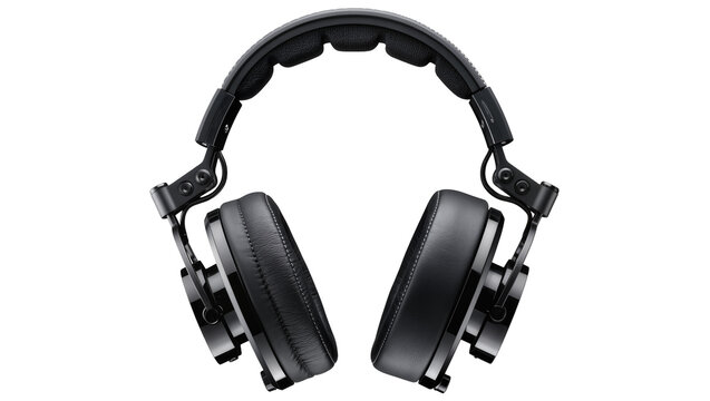Black over-ear studio headphones with padded headband
