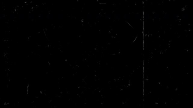 Old film tape defects with vintage scratches and dust