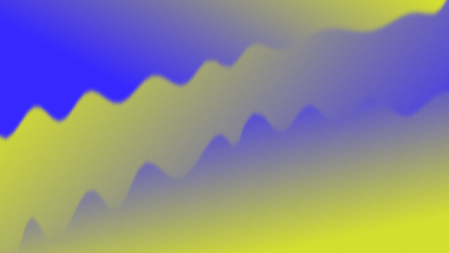 Abstract vector illustration featuring smooth flowing waves with vibrant yellow and deep blue gradient colors creating a modern minimalist design aesthetic suitable for digital backgrounds and creativ