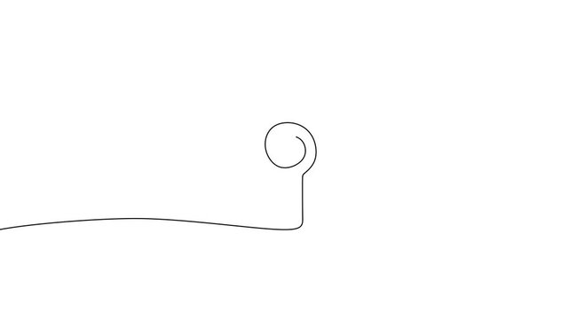 Roman Column Continuous Line Art Animation For Classic Architecture