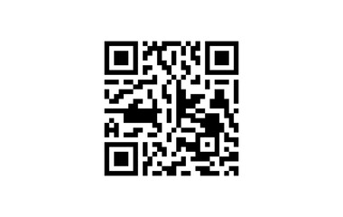 Fototapeta premium QR Code Vector Icon Isolated On White Background