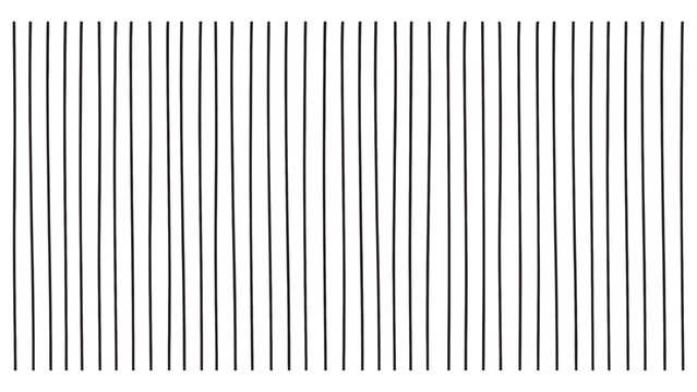 Abstract vertical parallel lines pattern isolated on transparent background for design work.
