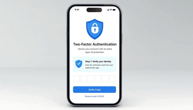 Two factor authentication on mobile device