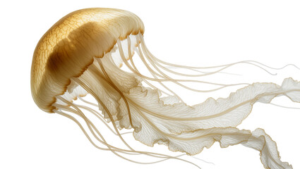 Translucent jellyfish with delicate tentacles and bell shape © Niklas