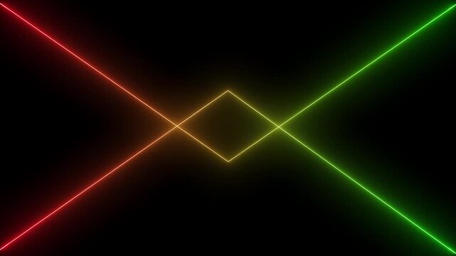 line icon purple and golden color saber video glowing neon.4 k animation...
