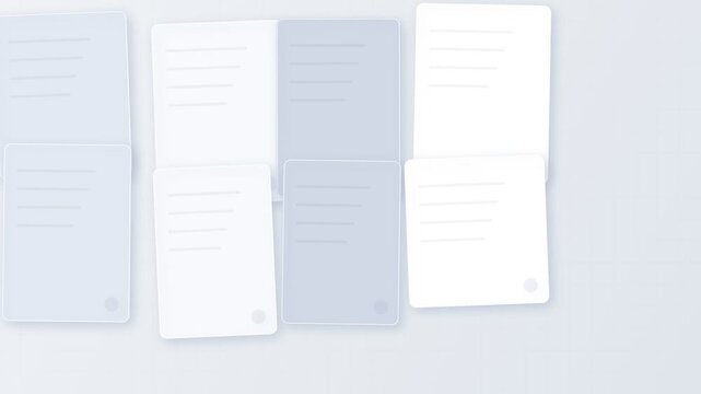 Minimalist notepad pages with ruled lines on light background