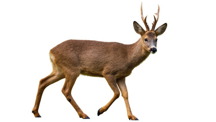 Roe deer buck with antlers walking © Motruc
