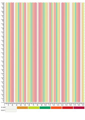 Pastel vertical striped pattern background with warm color lines, modern geometric abstract design for seamless textile, wallpaper, and digital graphics template © HEMEL