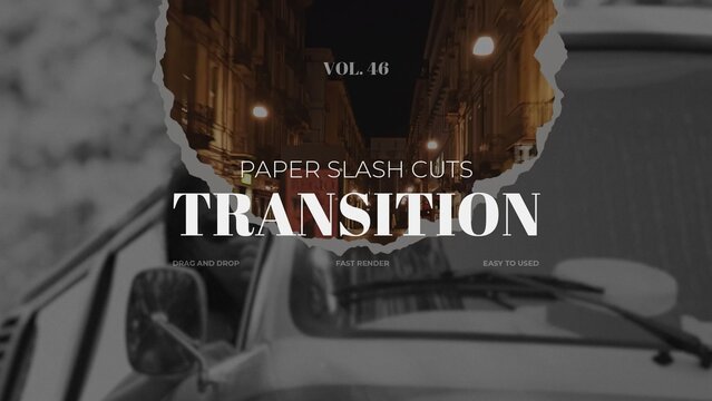 Paper Slash Cuts Transition / Horizontal / Part 46