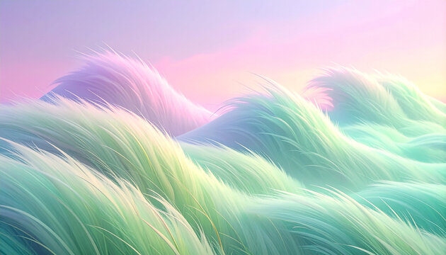 Pastel Fantasy Landscape
