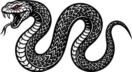 Fototapeta premium Sinister Snake Icon