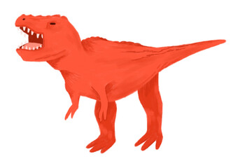 T-Rex Dinosaur Illustration © Shelby