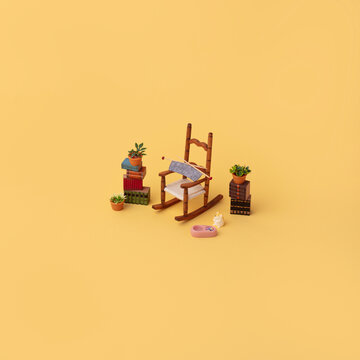 Knitting Corner Miniature