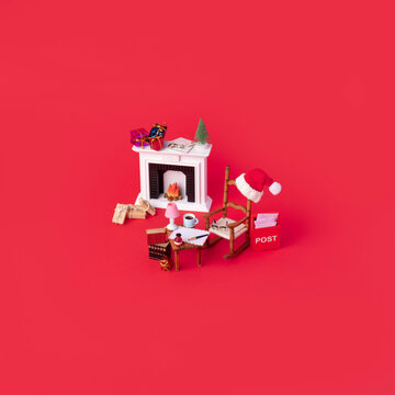 Miniature Christmas Fireplace
