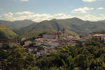 Fototapeta premium village in the mountains