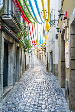 walking the streets of Lisbon Portugal