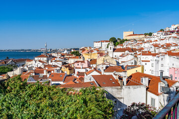 Obraz premium walking the streets of Lisbon Portugal