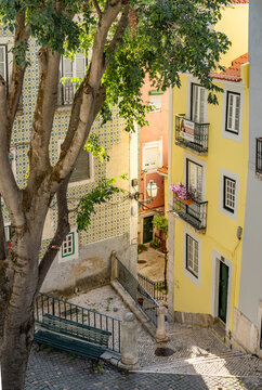 walking the streets of Lisbon Portugal