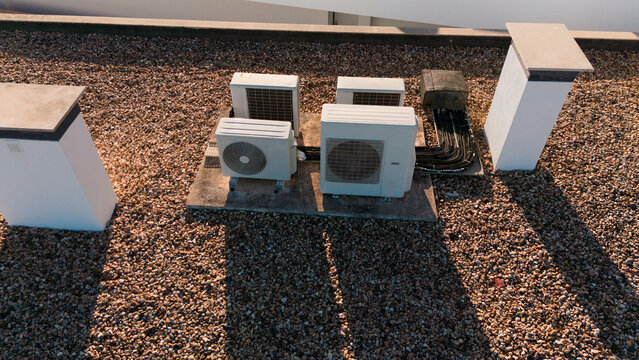  air conditioner split system - outdoor unit. Heat pump. 