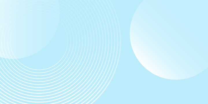 Simple abstract background blue white gradations circle effect shape creative trendy blend line