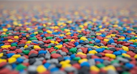 Obraz premium Colorful Small Pebbles Background Texture Close Up.