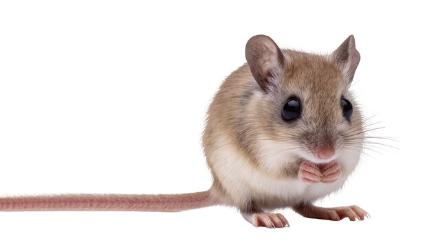 Desert mouse with large ears and dark eyes