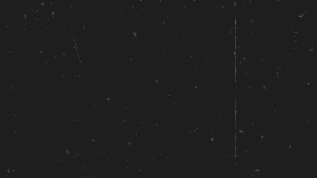Vintage old film tape defects with white dust and scratches
