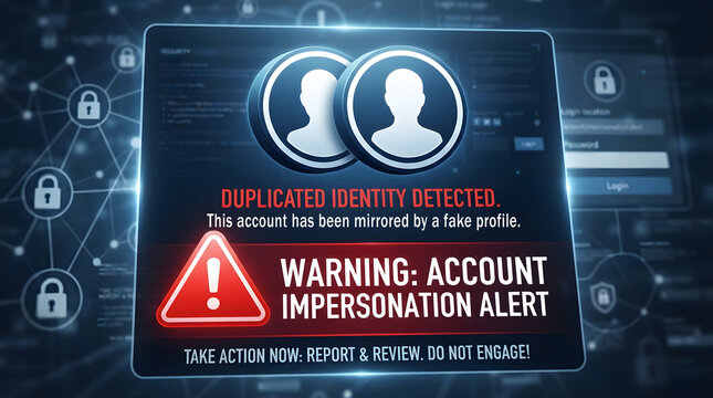 Warning: Account Impersonation & Duplicated Identity Detected