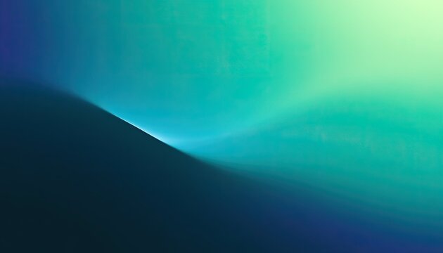 Abstract gradient of deep blues transitioning to bright teal and lime green