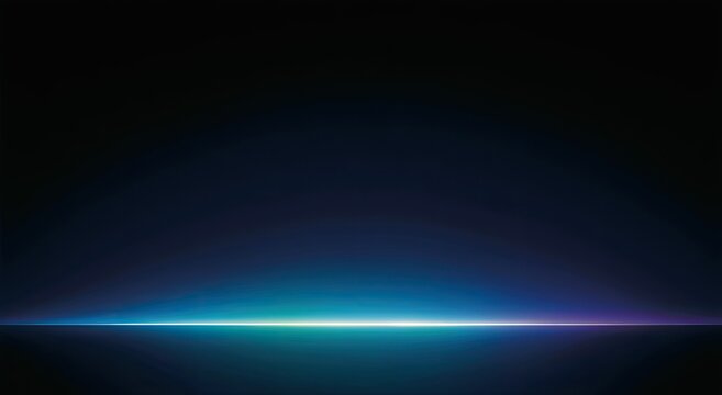 Dark background with a glowing blue and purple horizon line