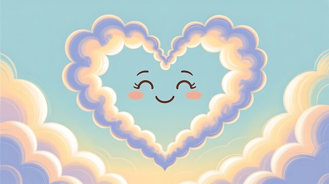 Nuvens smile cora&ccedil;&atilde;o 