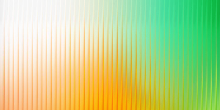 Abstract image featuring vertical stripes with smooth color transition from orange to green hues.