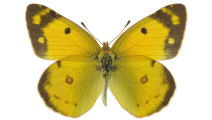 Yellow butterfly with dark wing edges and spots © Andrei