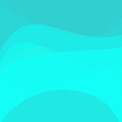 Obraz premium Abstract turquoise and cyan wavy background with fluid gradient design, creating a modern and dynamic visual texture for digital projects.