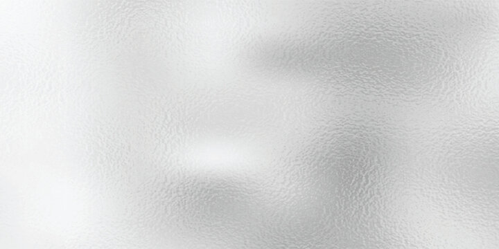 Vector shiny foil or silver metallic pattern. Texture of transparent, matte white and grey frosted glass, blur effect