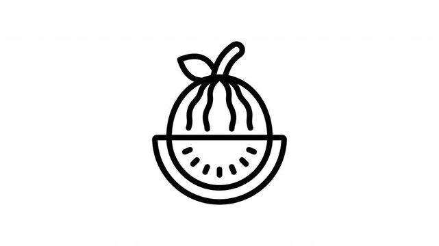 watermelon animation icon