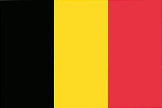 National flag of Belgium.