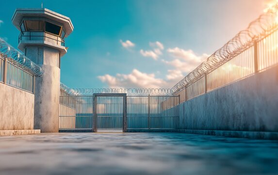 Concrete Supermax Facility featuring Solitary Confinement Unit Exterior
