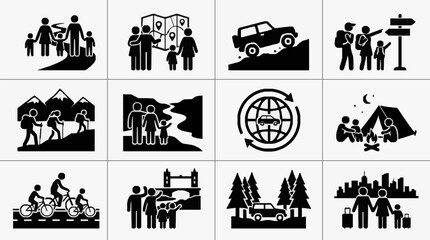 Fototapeta premium Outdoor Adventure Group Activities.