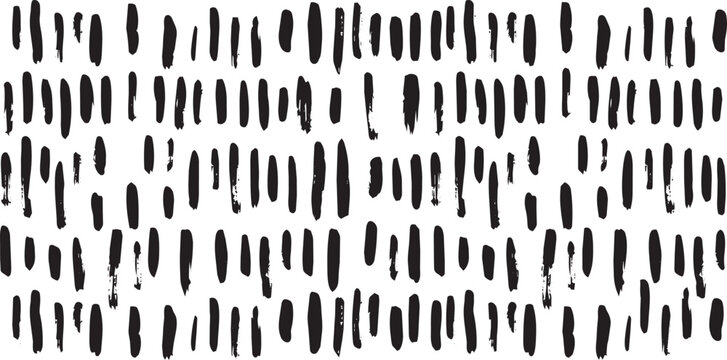 Minimalist hand drawn brush stroke pattern seamless backdrop.