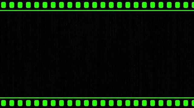 Rolling film frame shutter effect. Vertical filmstrip movement overlay.A vintage film strip frame, showing a blank, textured space with dark borders and details