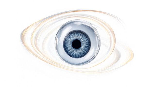 Human eye iris close up in abstract artistic style with abstract artistic graphics biometric ophthalmology optometry wellness sharpness perception
