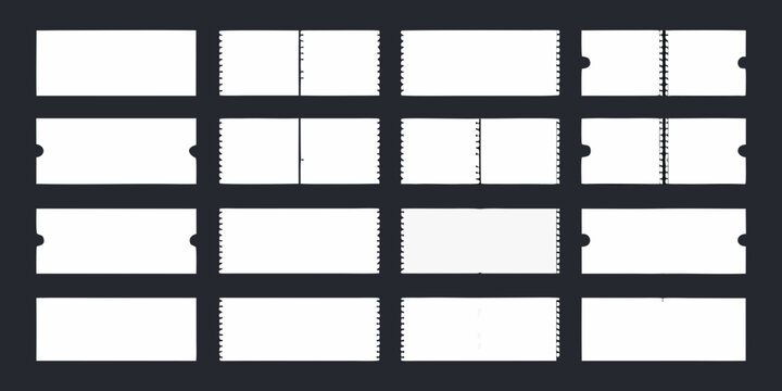ticket silhouettes on dark background silhouette event
