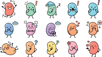 Fototapeta premium Diverse People Communication Vector Set with Speech Bubbles Chat Conversations and Social Connection Icons
