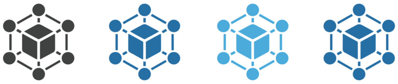 Core Connection Icon Collection Featuring Decentralized Network Nodes Data Connectivity Distributed System and Technology Concepts