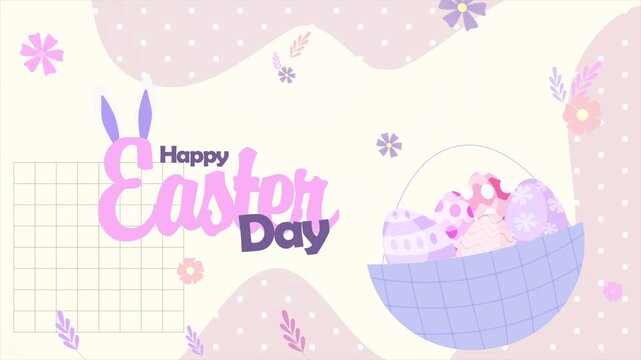 Happy Easter Day, Light Background